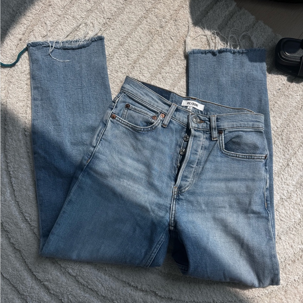 Re/done 70s stove pipe jeans size 25